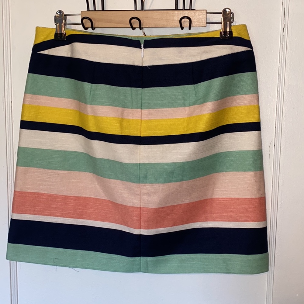 Loft multicolored a-line striped mini skirt - Picture 3 of 6